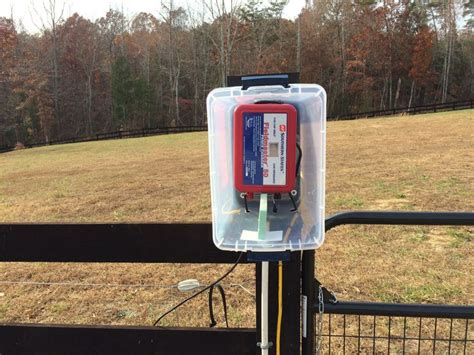 electric fence box cover|How to Install and Weatherproof an Electric Fence Charger.